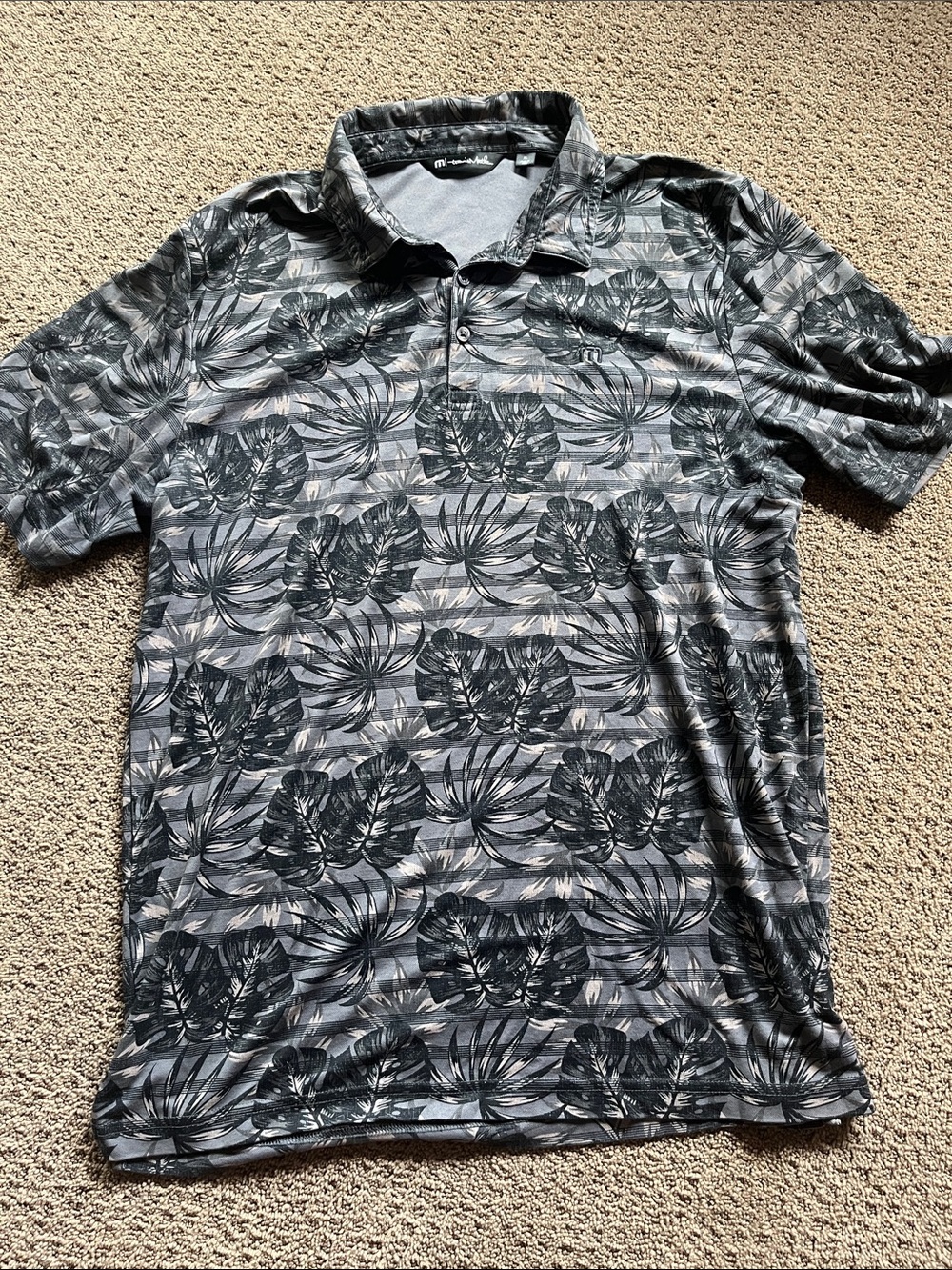 Travis Mathew Striped Polo
